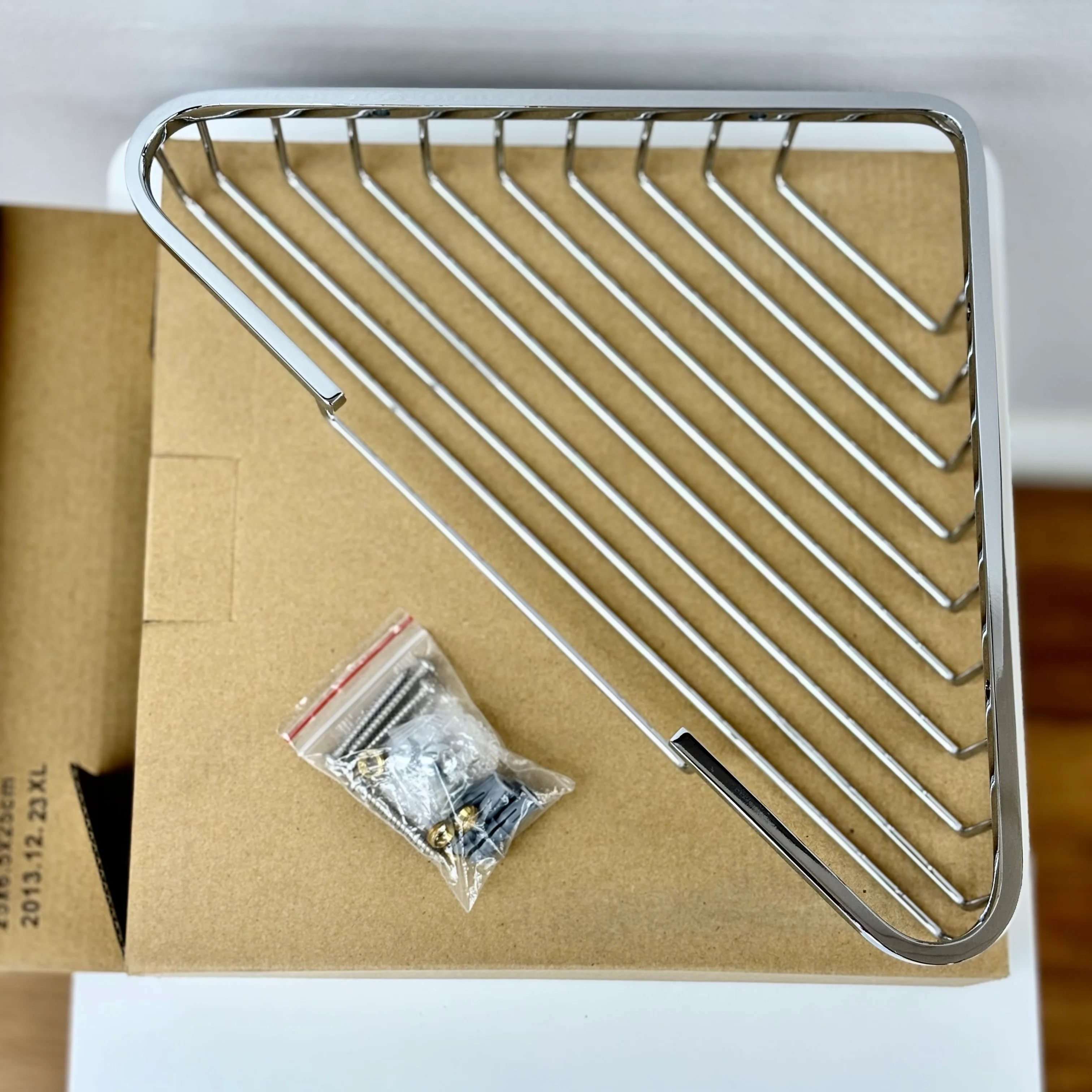 9.5-Inch Corner Soap Basket in Polished Chrome, 2735 - Image 6
