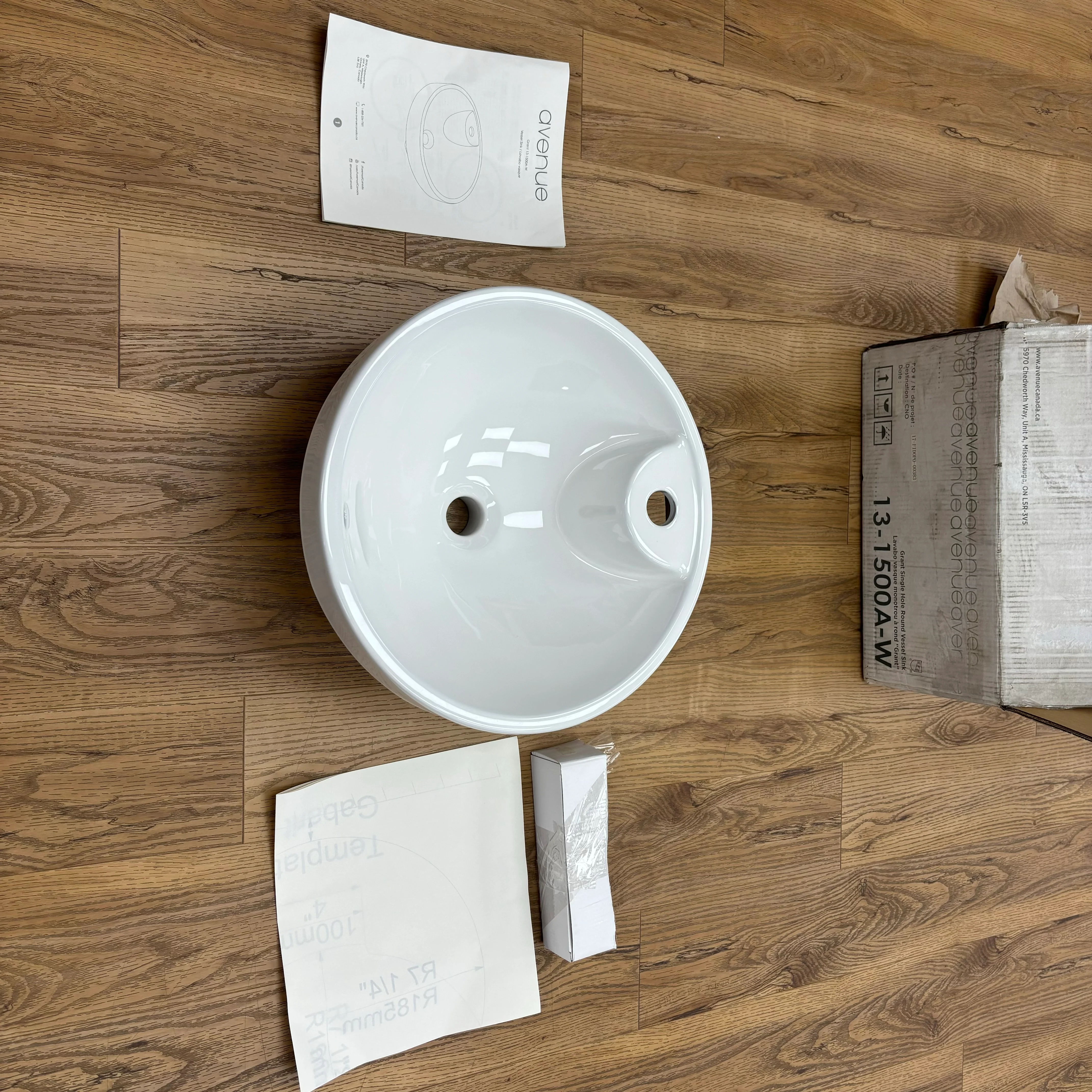 Grant 17-Inch Round Vessel Sink, 13-1500A-W - Image 10