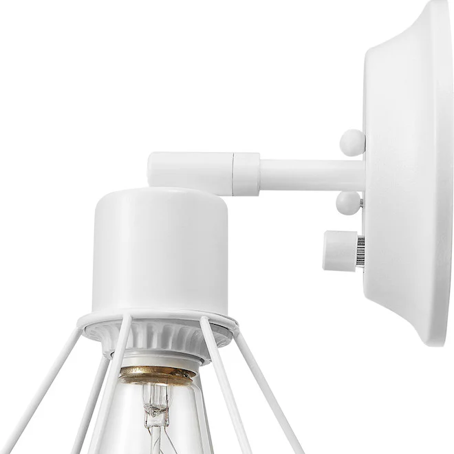 Globe Electric Verdun 2-in-1 Wall Sconce- White - Image 3